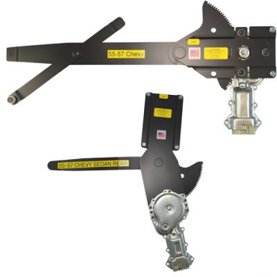 1955-1957 Chevy 2 DR Sedan Front Doors & Rear Quarters (Regulators/Motors)