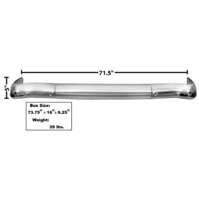 Bumper Rear One-Piece Style 55