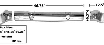 Bumper Rear Three-Piece Style 56