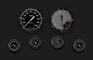 AutoCross Gray Six Gauge Set Gray