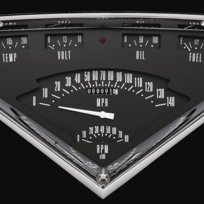 TACH FORCE 6 GAUGE SET BLACK