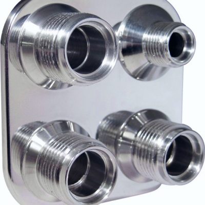 Four-Way Square Bulkhead Plate for AC/Heater