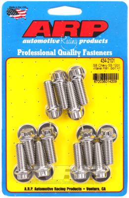 SBC S/S Intake Bolt Kit 12Pk