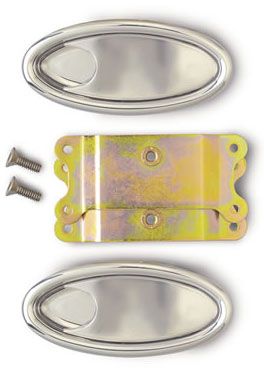 Oval Brushed Door Handles