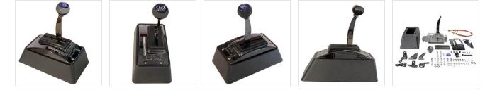 B&M Automatic Shifter, Quicksilver, Black Chrome - Image 2